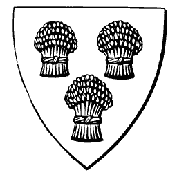 Shield with three wheatsheaves