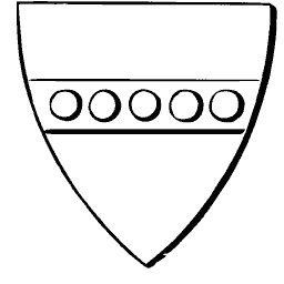 Shield with fess of roundels