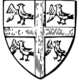 Shield with cross and martlets 01