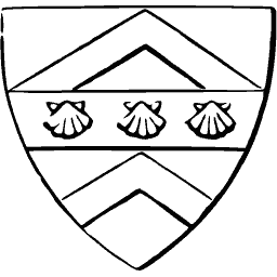 Shield with chevrons and scallop shells