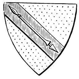 Shield with bend and lance 01