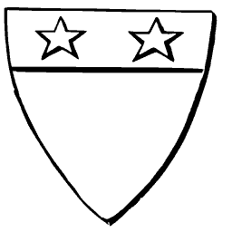 Shield with chief and stars