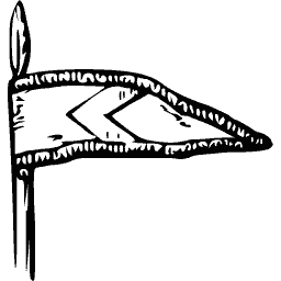 Pennon with chevrons on lance 01