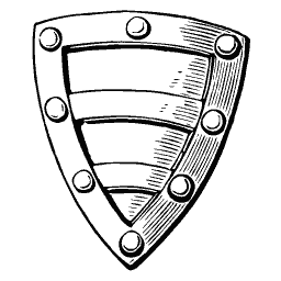 Shield with bordure and bars 02