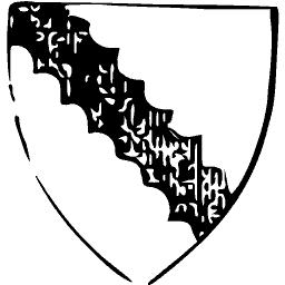 Shield with ermine bend