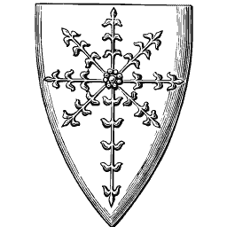 Shield with cross flory 01