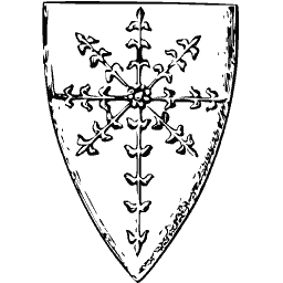 Shield with cross flory 02