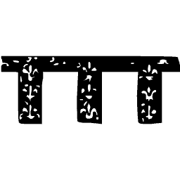Label with fleurs-de-lis