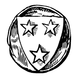 Shield with three stars