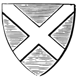 Shield with saltire 01