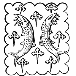 Banner with barbels and crosslets 02
