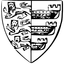 Shield with lions and castles