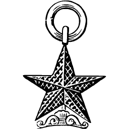Star pendant badge