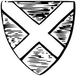 Shield with saltire 02