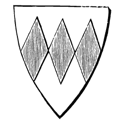 Shield with three lozenges