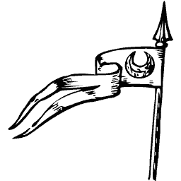 Pennon with crescent on lance 02