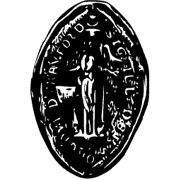 Pointed seal with standing figure 02