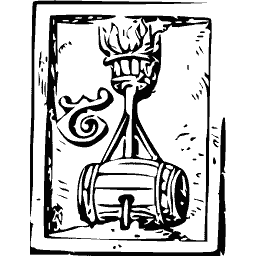 Beacon on a barrel badge