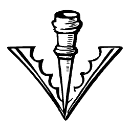 Candle above a chevron