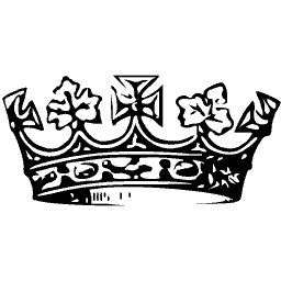 Coronet with crosses and leaves