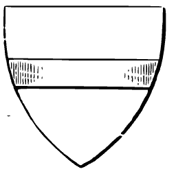 Shield with a plain band