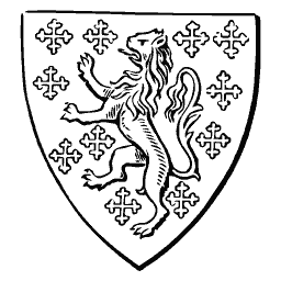 Shield with lion and crosses