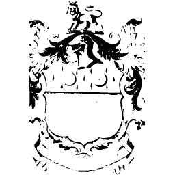 Blank shield with crescents