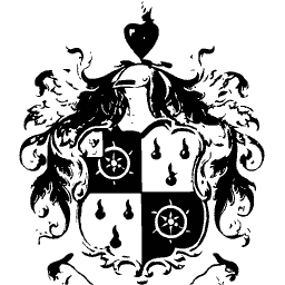 Quartered arms with heart crest