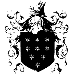 Shield strewn with stars