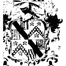 Quartered arms with a bend