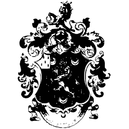 Dark shield with a bird