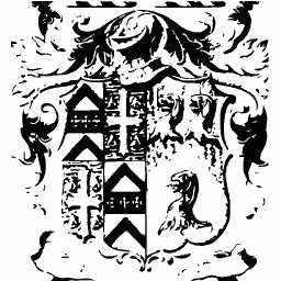 Quartered arms with a cross and chevrons