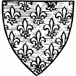 Shield semy of fleurs-de-lis
