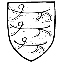 Shield with three hooks