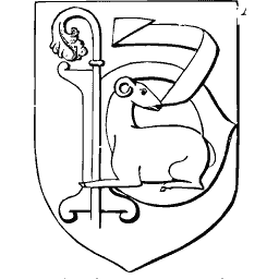Crozier and lamb shield