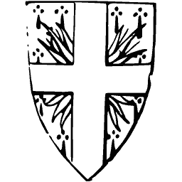 Cross and thistles shield