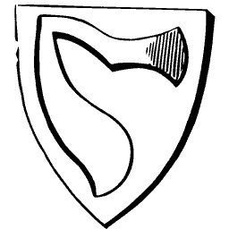 Curved blade shield