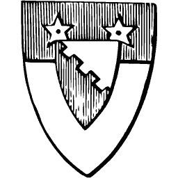 Stars and chevron shield