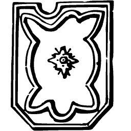Lobed shield with a star