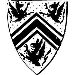 Chevrons and griffins shield