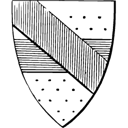 Bend and ermine shield