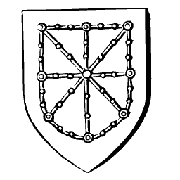 Chain saltire shield