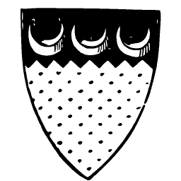 Crescents and ermine shield