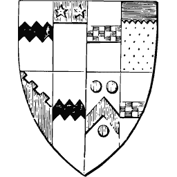 Quartered arms shield 12