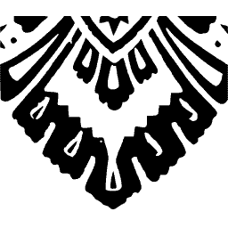 Pointed palmette crest