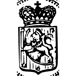 Crowned shield with a rampant lion