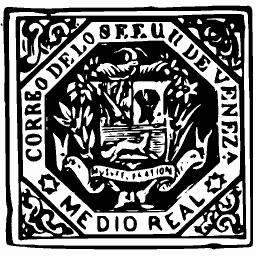Arms in an octagonal frame