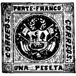 Crowned arms in a ruled oval