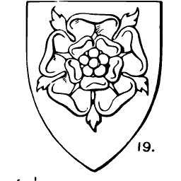 Tudor rose shield