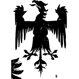 Heraldic eagle displayed